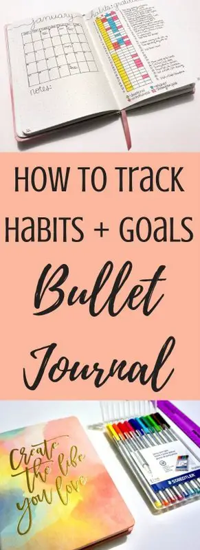How to track habits and goals with a bullet journal | www.andreapeacock.com