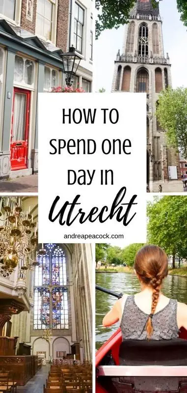 Utrecht, Netherlands is a great day trip getaway from Amsterdam. With its quaint historic charm and beautiful canal, take a look at this Utrecht travel guide to discover this adorable Dutch city! #netherlandstravel #utrecht #amsterdamtravel #europetravelguide