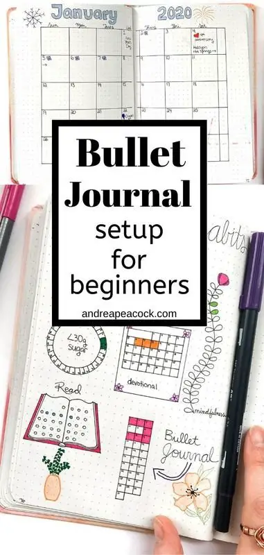 Bullet Journal Setup for Beginners | Andrea Peacock #bujolayout #bujosetup