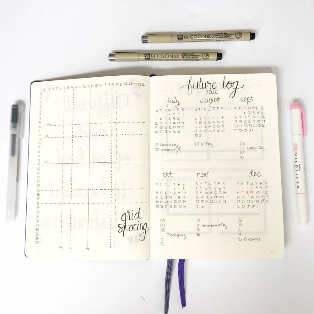 minimalist bullet journal setup for beginners