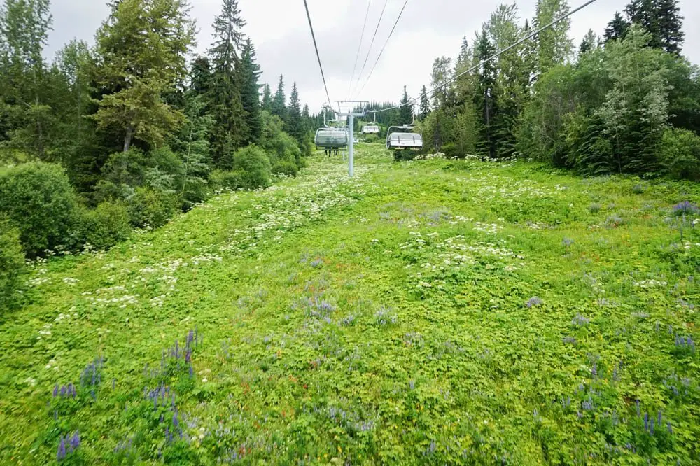 Sun Peaks Chairlift in the Summer