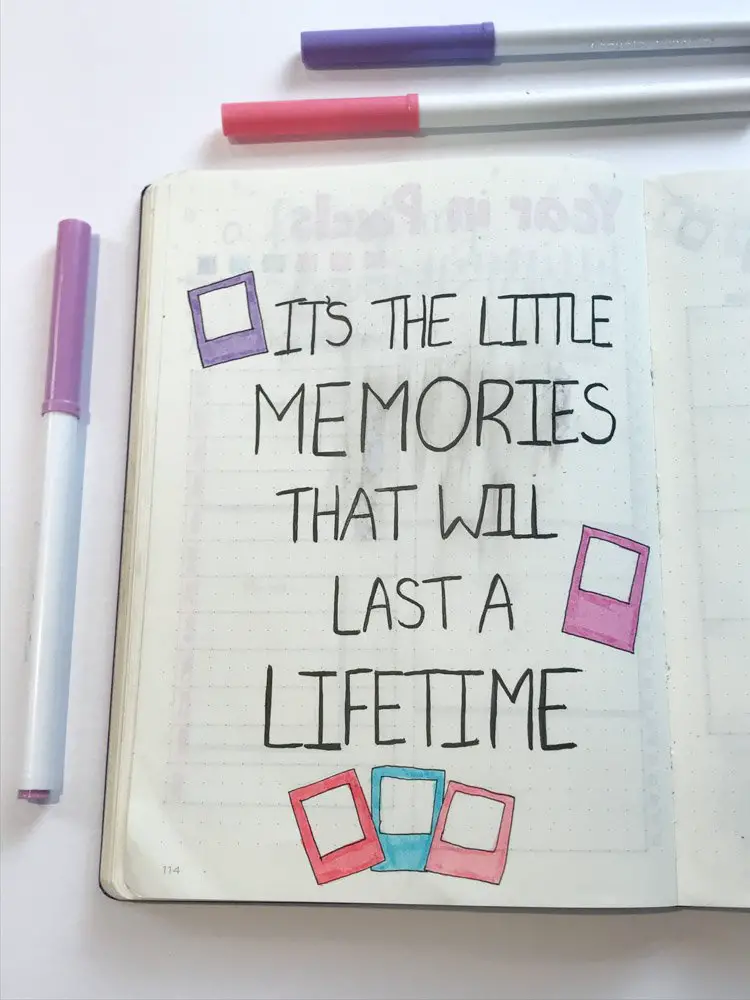 quote: it's the little memories that will last a lifetime