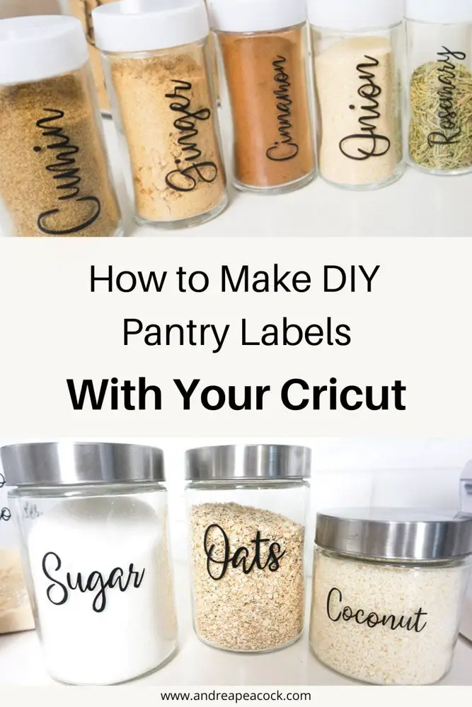 how to make diy pantry labels with your cricut