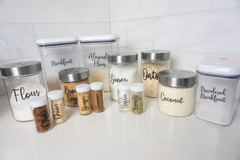 diy cricut pantry labels