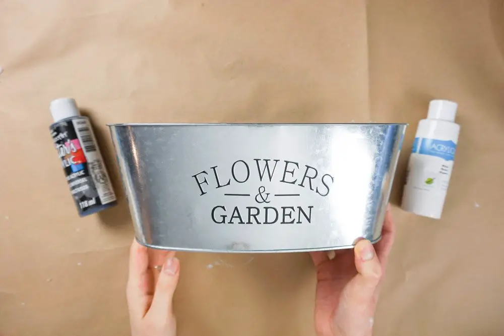 dollar tree floral bucket diy