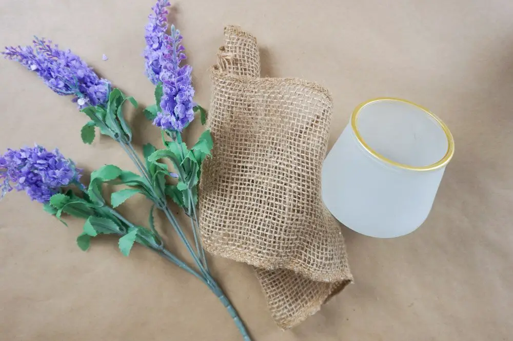 diy burlap vase