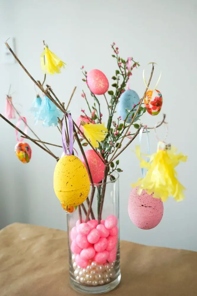 DIY Dollar Tree Easter Tree & Easter Egg Decorations Andrea Peacock