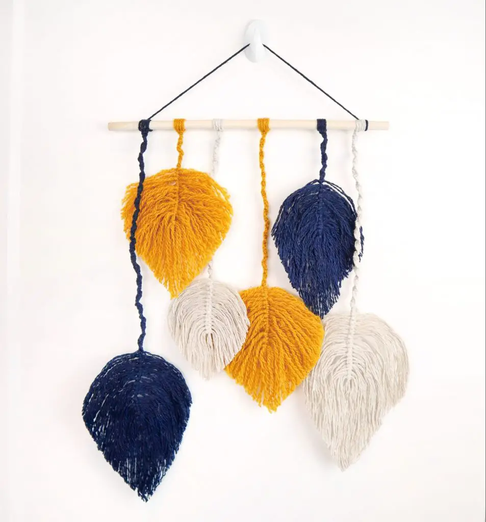How to Make a DIY Macrame Leaf Wall Hanging Andrea Peacock