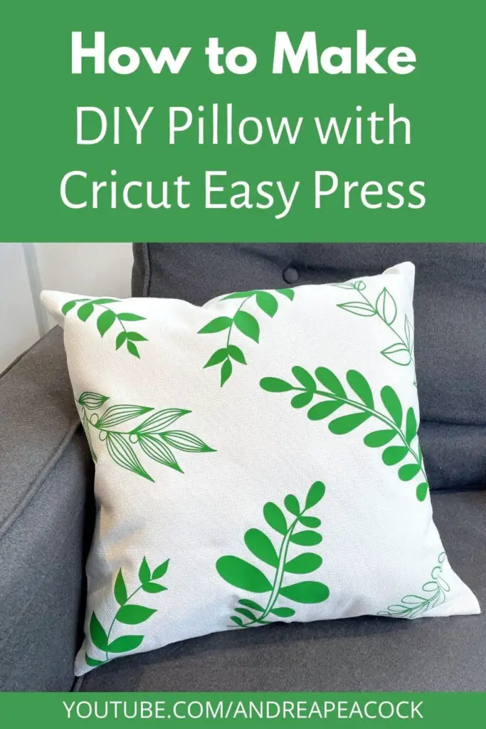 diy high end pillows using cricut easypress