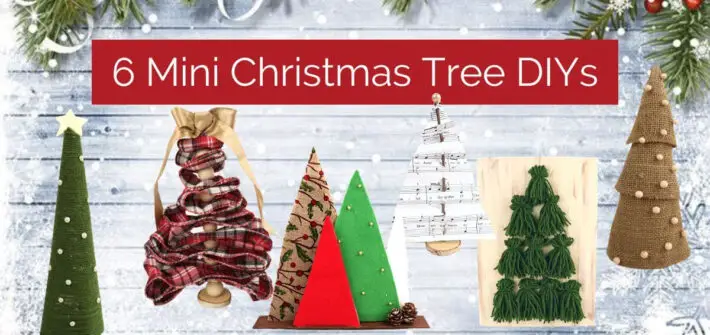 mini Christmas tree DIYs