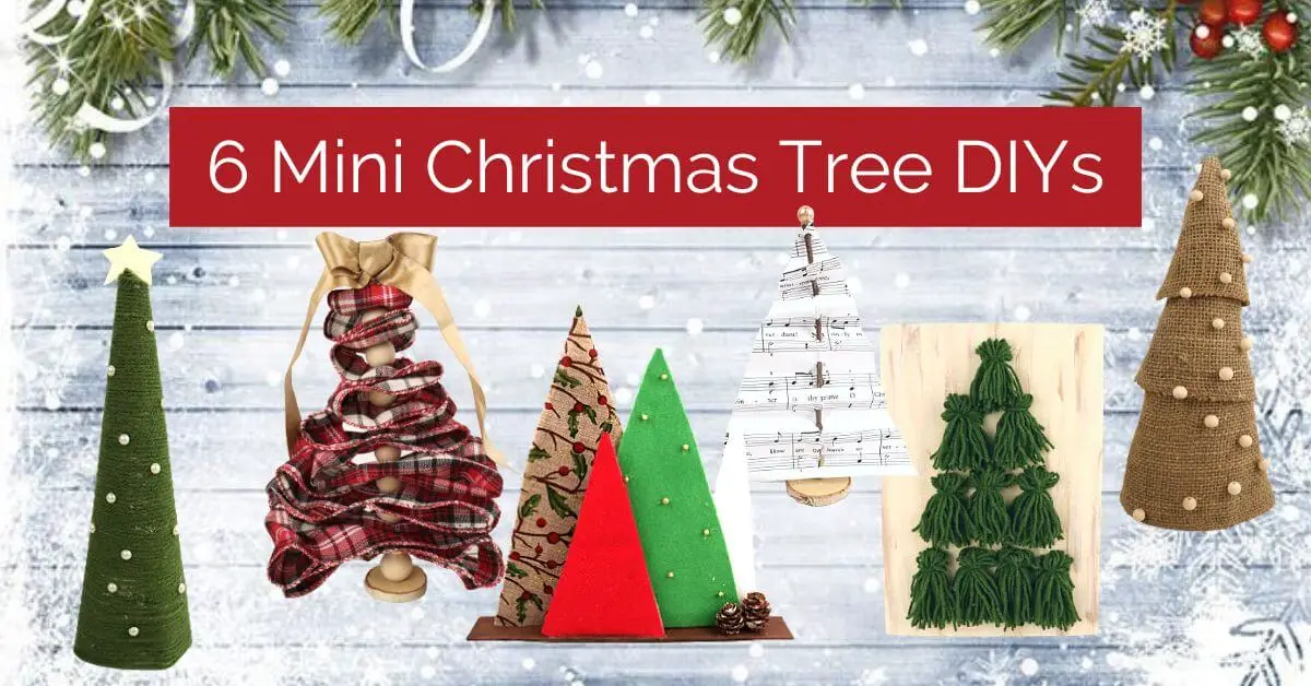 mini Christmas tree DIYs
