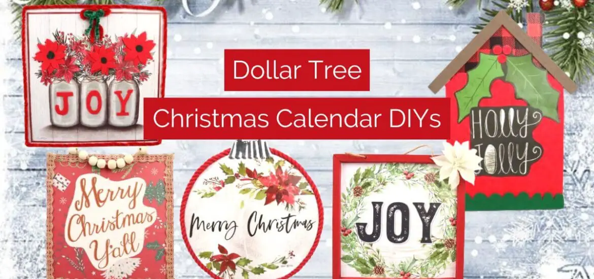 Dollar Tree Christmas calendar DIYs